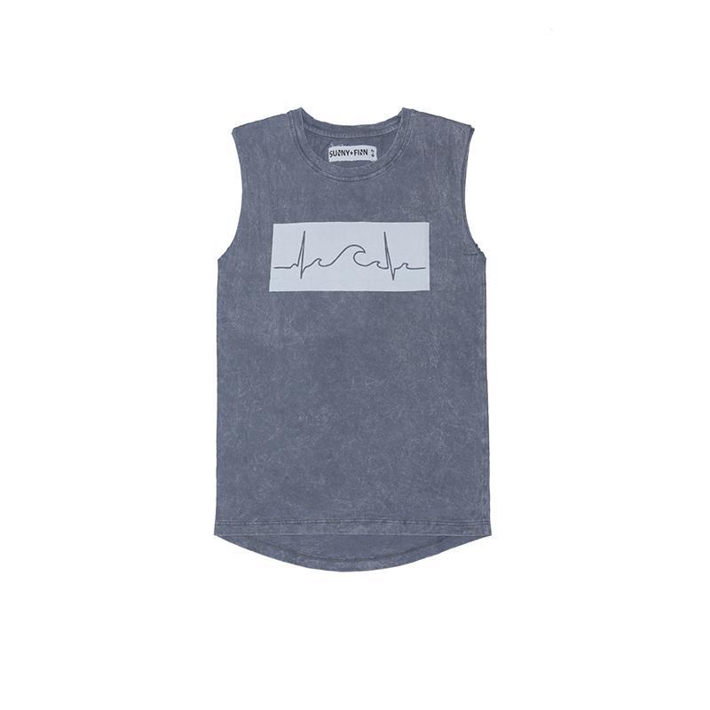 Slater Tank Stonewash Grey