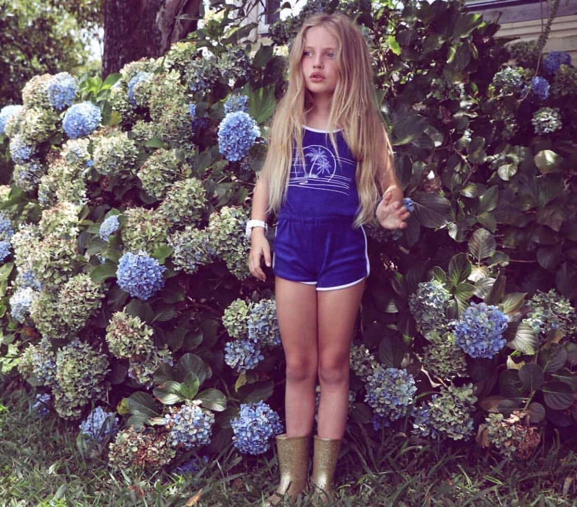 Sunset Terry Loop Romper