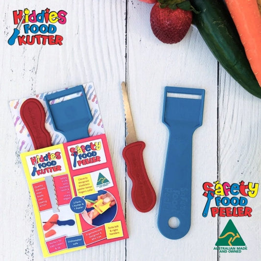 Twin Pack – Kiddies Food Kutter & Safety Food Peeler