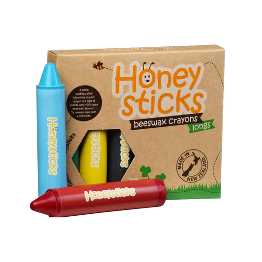 Honeysticks beeswax Long Crayons 6pack