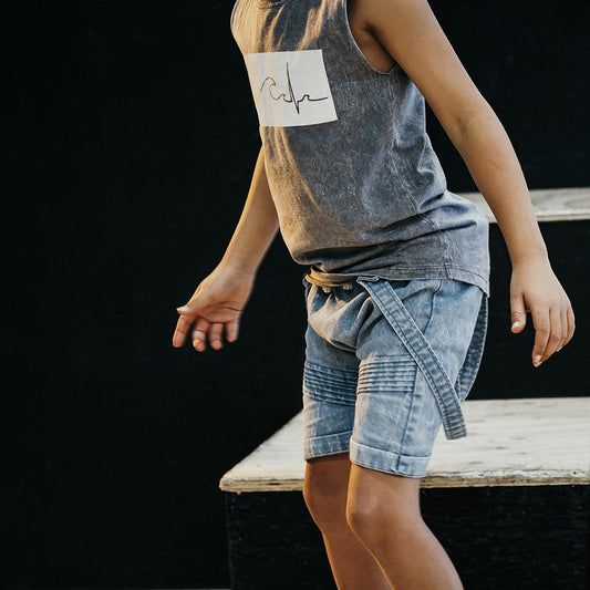 Slater Tank Stonewash Grey