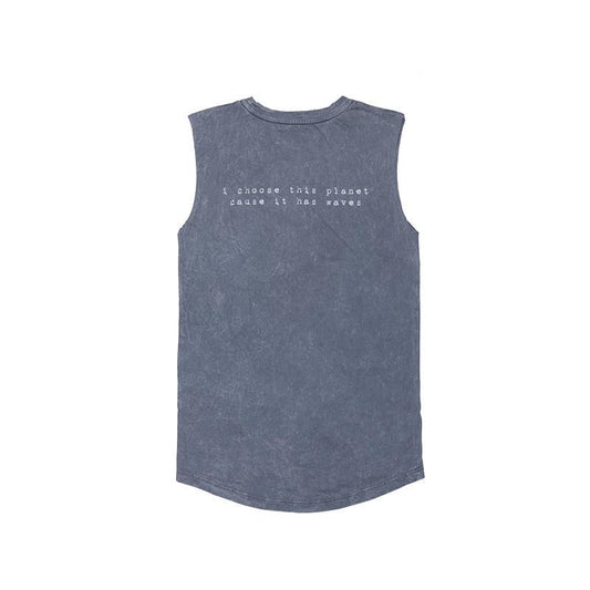 Slater Tank Stonewash Grey
